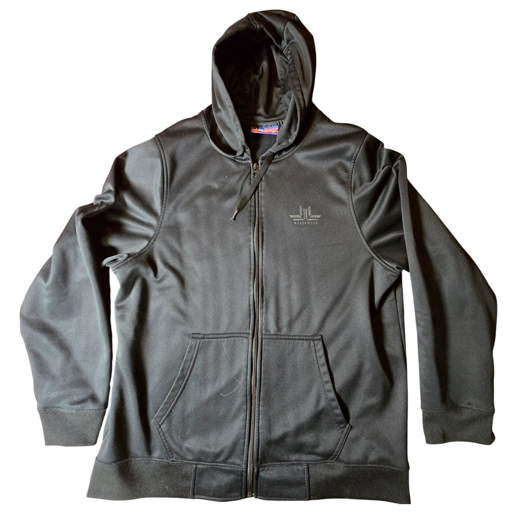 Norskwear Explorers XL Black on Black Full Zip Hoodie with Pockets